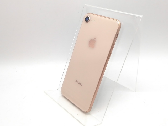 【中古】Apple SoftBank 【SIMロック解除済み】 iPhone 8 64GB ゴールド MQ7A2J/A【高崎モントレー】保証期間１ヶ月【ランクC】