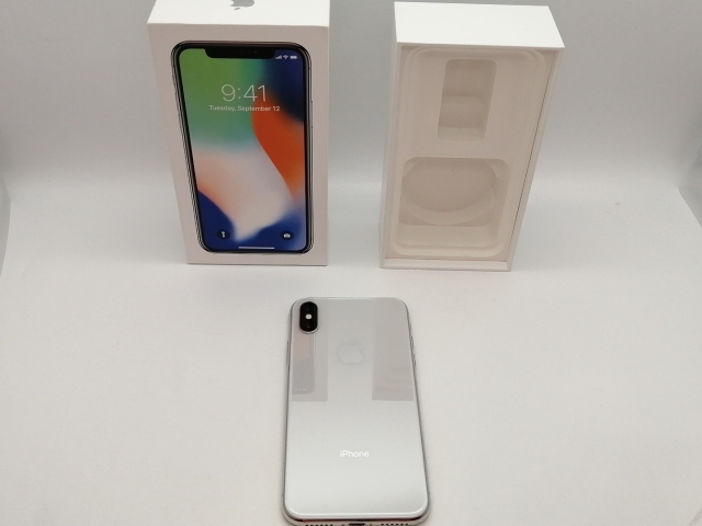 Apple iPhoneX 256GB シルバー SIMロック解除済