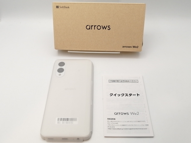 【未使用】FCNT SoftBank 【SIMフリー】 arrows We2 ミストホワイト 4GB 64GB A402FC【道玄坂】保証期間３ヶ月_2