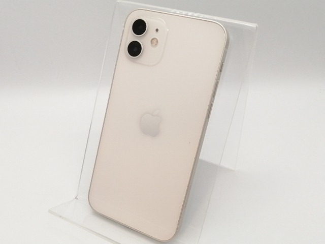 【中古】Apple docomo 【SIMロック解除済み】 iPhone 12 128GB ホワイト MGHV3J/A【高崎モントレー】保証期間１ヶ月【ランクC】