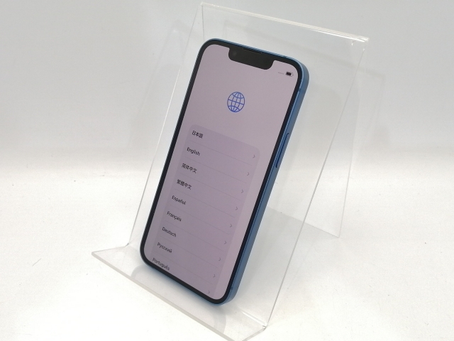 【中古】Apple docomo 【SIMフリー】 iPhone 13 mini 256GB ブルー MLJN3J/A【高崎モントレー】保証期間１ヶ月【ランクA】_1