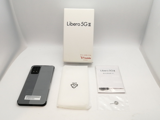 【未使用】ZTE ymobile 【SIMフリー】 Libero 5G III 4GB 64GB ブラック A202ZT【高崎モントレー】保証期間３ヶ月_3