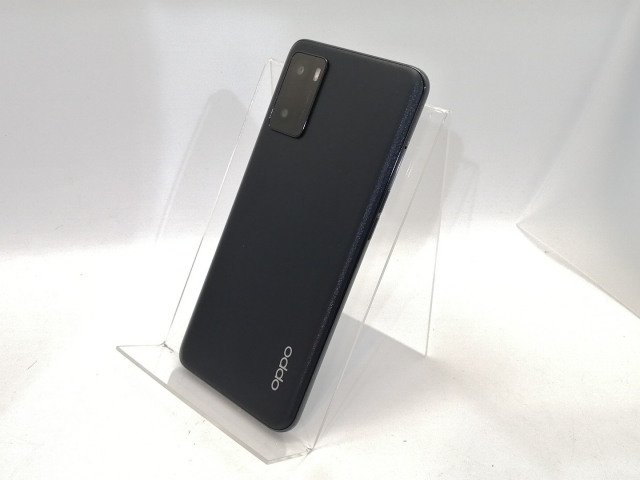 【中古】Oppo mineo 【SIMフリー】 OPPO A55s 5G ブラック 4GB 64GB CPH2309【高崎モントレー】保証期間１ヶ月【ランクB】