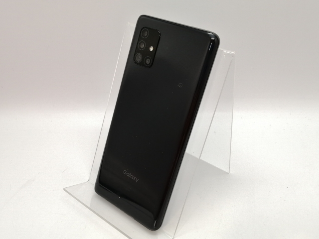 【中古】SAMSUNG au 【SIMロック解除済み】 Galaxy A51 5G プリズム ブリックス ブラック 6GB 128GB SCG07【高崎モントレー】保証期間１ヶ月【ランクC】