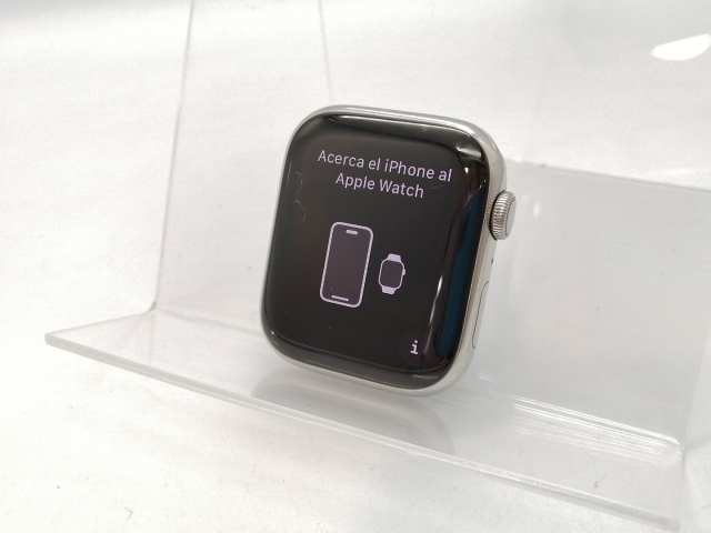 【中古】Apple Apple Watch Series9 45mm Cellular シルバーステンレススチールケース (バンド無し)【高崎モントレー】保証期間１ヶ月【ランクC】