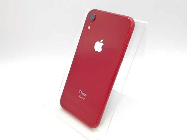 【中古】Apple SoftBank 【SIMロック解除済み】 iPhone XR 64GB (PRODUCT)RED MT062J/A【高崎モントレー】保証期間１ヶ月【ランクB】