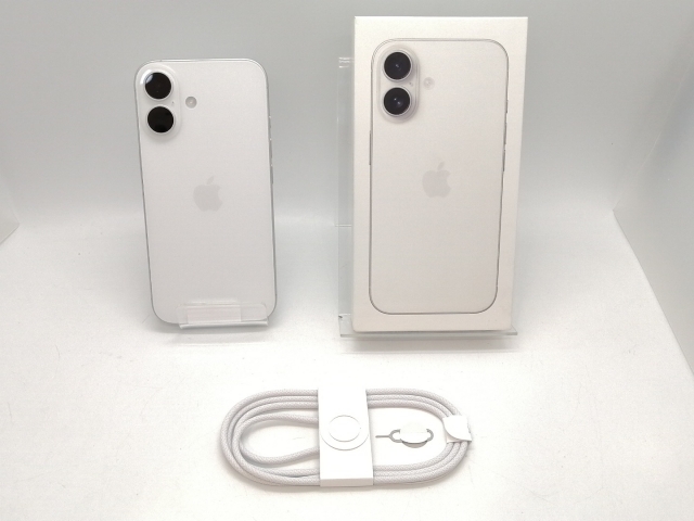 未使用】Apple 国内版 【SIMフリー】 iPhone 16 128GB ホワイト MYDR3J