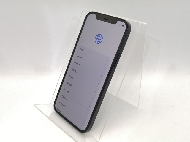 【中古】Apple 国内版 【SIMフリー】 iPhone 12 64GB ブラック MGHN3J/A【高崎モントレー】保証期間１ヶ月【ランクB】_1