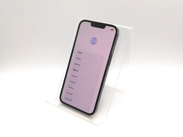 【中古】【赤ロム保証あり】Apple au 【SIMフリー】 iPhone 13 Pro 128GB アルパイングリーン MNDX3J/A【高崎モントレー】保証期間１ヶ月【ランクB】_1