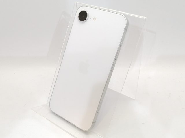 【中古】Apple au 【SIMフリー】 iPhone 16e 256GB ホワイト MD1W4J/A【高崎モントレー】保証期間１ヶ月【ランクA】