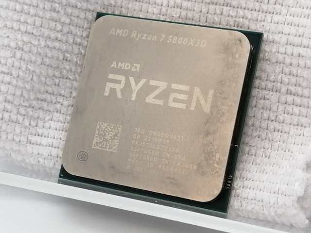 【中古】AMD Ryzen 7 5800X3D (3.4GHz/TC:4.5GHz) BOX AM4/8C/16T/L3 96MB/TDP105W【高崎モントレー】保証期間１週間