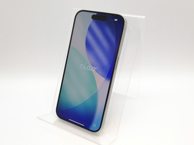 【中古】Apple 国内版 【SIMフリー】 iPhone 15 Pro 128GB ホワイトチタニウム MTU83J/A【高崎モントレー】保証期間１ヶ月【ランクB】_1