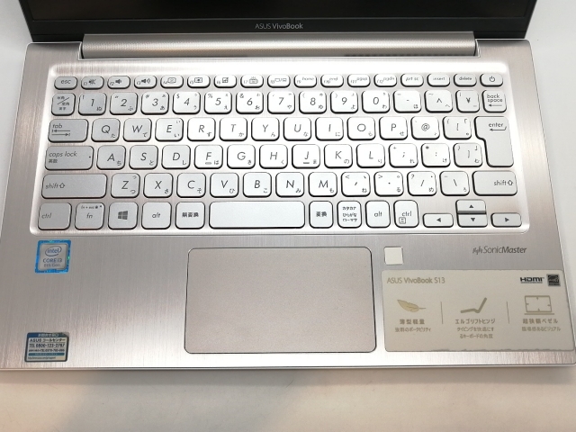 【中古】ASUS VivoBook S13 S330UA S330UA-8130GL アイシクルゴールド【i3-8130U 4G 128G(SSD) WiFi 13LCD(1920x1080)】【高崎モントレー】保証期間１ヶ月【ランクB】_4