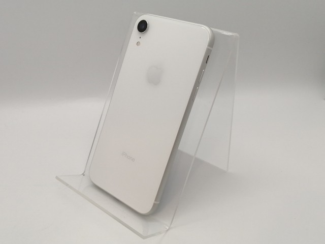 【中古】Apple au 【SIMロック解除済み】 iPhone XR 64GB ホワイト MT032J/A【高崎モントレー】保証期間１ヶ月【ランクB】