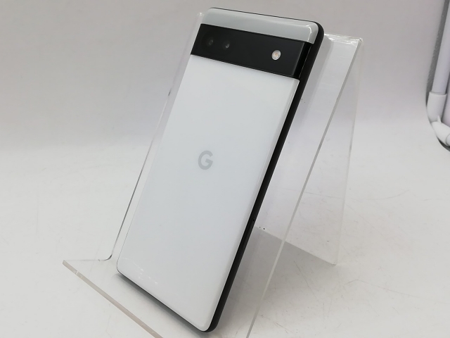 中古】Google au 【SIMフリー】 Pixel 6a チョーク 6GB 128GB GB17L