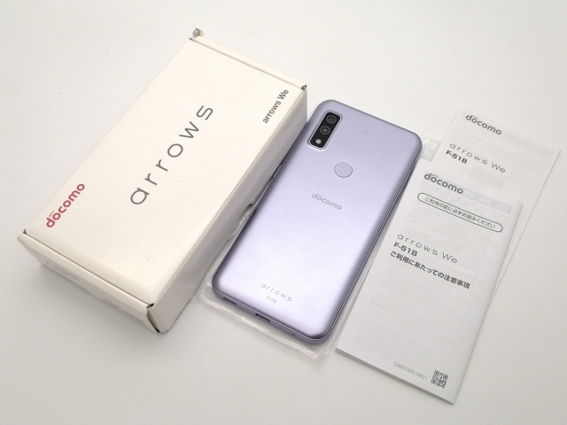 arrows We ホワイト 箱付き arrows we ホワイト 64GB 8 中古】Fujitsu docomo 【SIMフリー