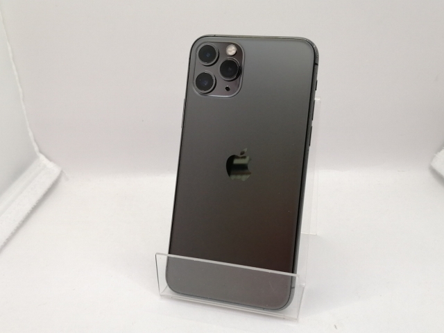 【中古】Apple SoftBank 【SIMロック解除済み】 iPhone 11 Pro 64GB スペースグレイ MWC22J/A【大須アメ横】保証期間１ヶ月【ランクC】