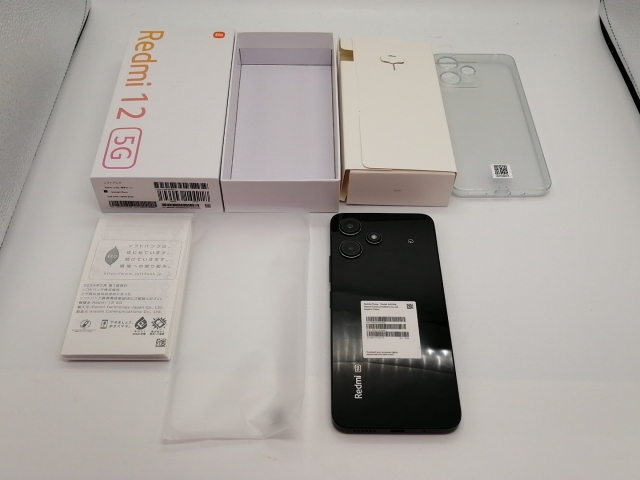 【中古】Xiaomi SoftBank 【SIMフリー】 Redmi 12 5G 4GB 128GB ミッドナイトブラック A401XM【大須アメ横】保証期間１ヶ月【ランクA】_7
