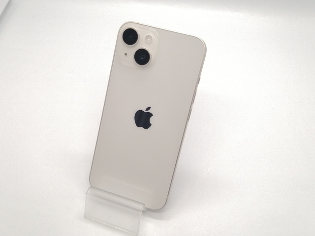 【中古】Apple docomo 【SIMフリー】 iPhone 14 128GB スターライト MPUQ3J/A【大須アメ横】保証期間１ヶ月【ランクB】
