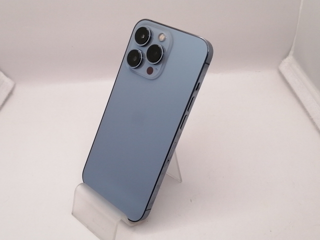【中古】Apple SoftBank 【SIMフリー】 iPhone 13 Pro 256GB シエラブルー MLUU3J/A【大須アメ横】保証期間１ヶ月【ランクC】
