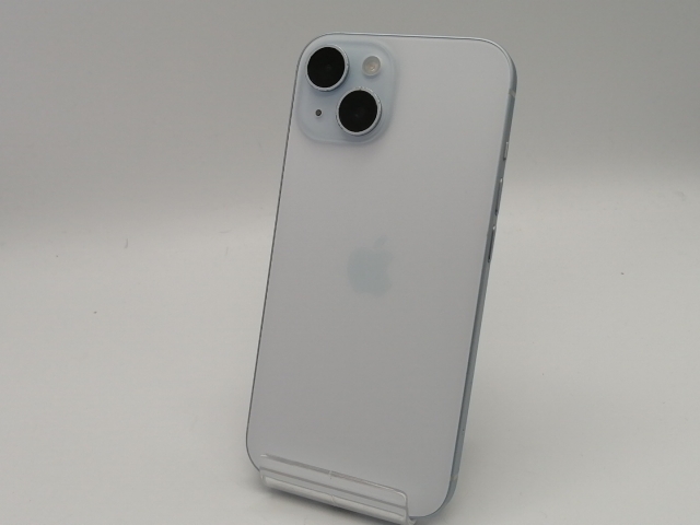 【中古】Apple docomo 【SIMフリー】 iPhone 15 128GB ブルー MTML3J/A【大須アメ横】保証期間１ヶ月【ランクB】