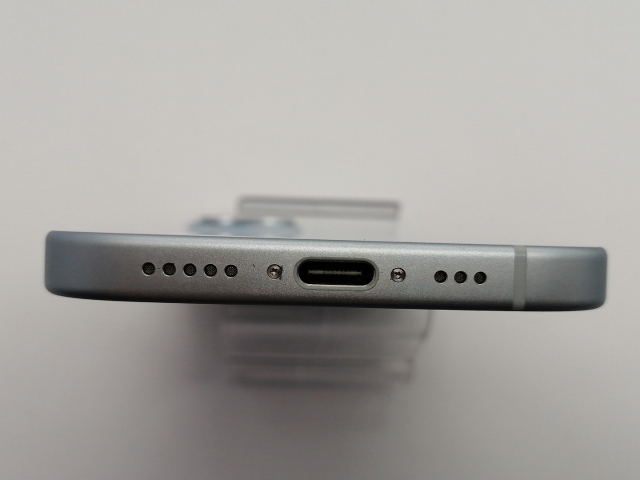【中古】Apple docomo 【SIMフリー】 iPhone 15 128GB ブルー MTML3J/A【大須アメ横】保証期間１ヶ月【ランクB】