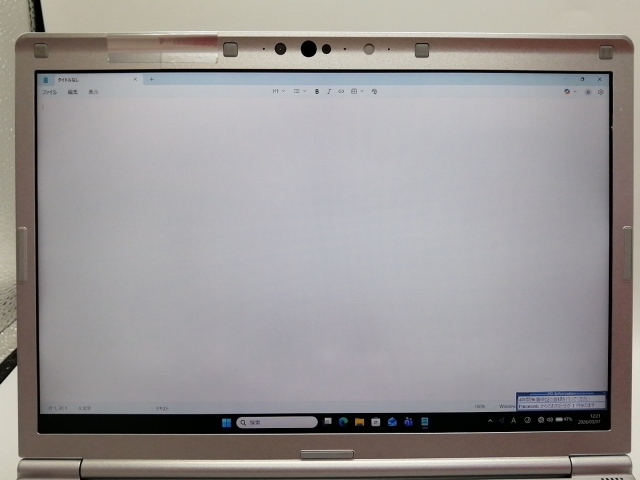 【中古】Panasonic Let's note SV1 CF-SV1RDLVS 【i5-1145G7 16G 256G(SSD) WiFi 12LCD(1920x1200)】【アリオ倉敷】保証期間１ヶ月【ランクC】