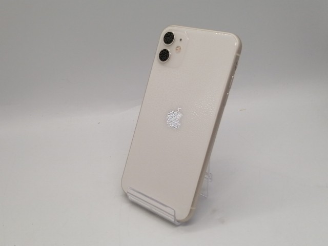 【中古】Apple 国内版 【SIMフリー】 iPhone 11 128GB ホワイト MHDJ3J/A（後期型番）【大須アメ横】保証期間１ヶ月【ランクB】