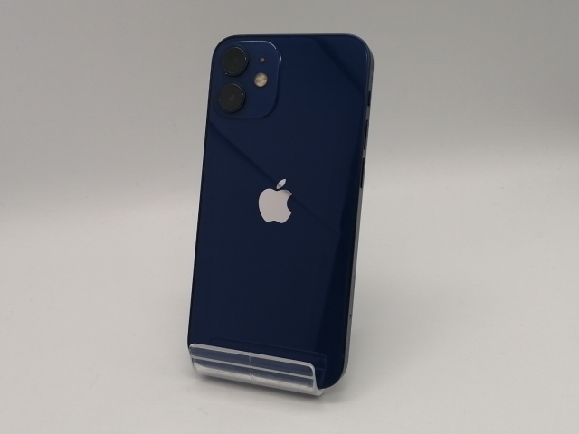 【中古】Apple 国内版 【SIMフリー】 iPhone 12 mini 128GB ブルー MGDP3J/A【大須アメ横】保証期間１ヶ月【ランクC】