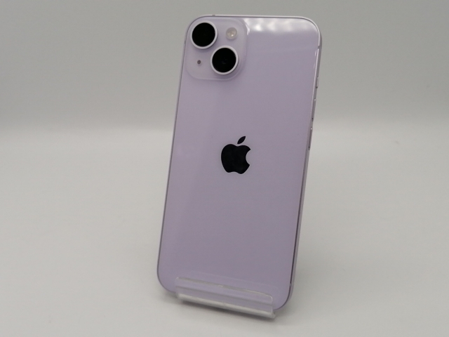 【中古】Apple 国内版 【SIMフリー】 iPhone 14 128GB パープル MPUY3J/A【大須アメ横】保証期間１ヶ月【ランクC】
