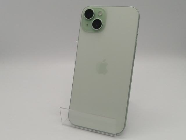 【中古】Apple 国内版 【SIMフリー】 iPhone 15 Plus 128GB グリーン MU0E3J/A【大須アメ横】保証期間１ヶ月【ランクA】