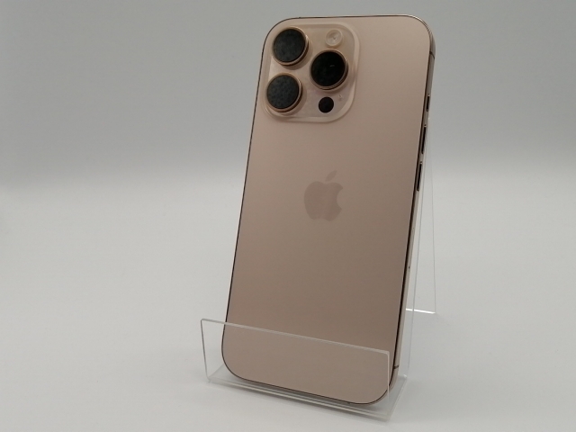 【中古】Apple 国内版 【SIMフリー】 iPhone 16 Pro 128GB デザートチタニウム MYMX3J/A【大須アメ横】保証期間１ヶ月【ランクA】