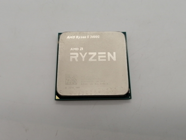 【中古】AMD Ryzen 5 3400G (3.7GHz/TC:4.2GHz) bulk AM4/4C/8T/L3 4MB/Radeon Vega11/TDP 65W【大須アメ横】保証期間１週間