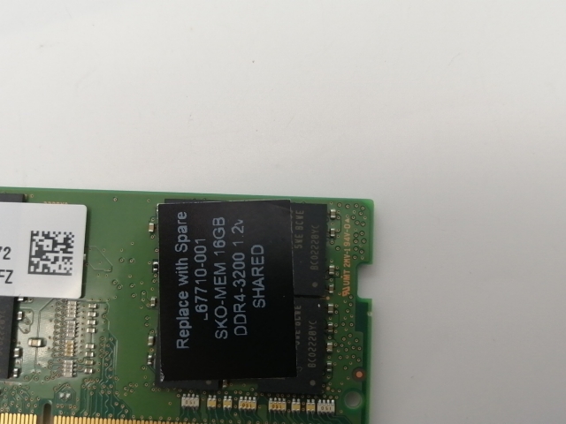 【中古】260PIN 16GB DDR4-3200(PC4-25600) SODIMM 【ノートPC用】【大須アメ横】保証期間１週間_2
