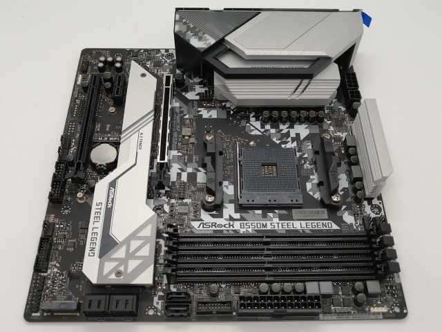 【中古】ASRock B550M Steel Legend B550/AM4/2.5GbitLAN/MicroATX【大須アメ横】保証期間１週間