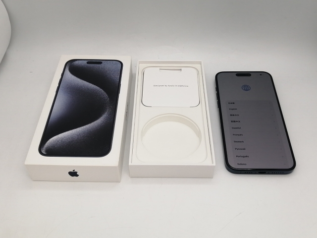 【中古】Apple 国内版 【SIMフリー】 iPhone 15 Pro Max 256GB ブルーチタニウム MU6T3J/A【大阪本店】保証期間１ヶ月【ランクA】