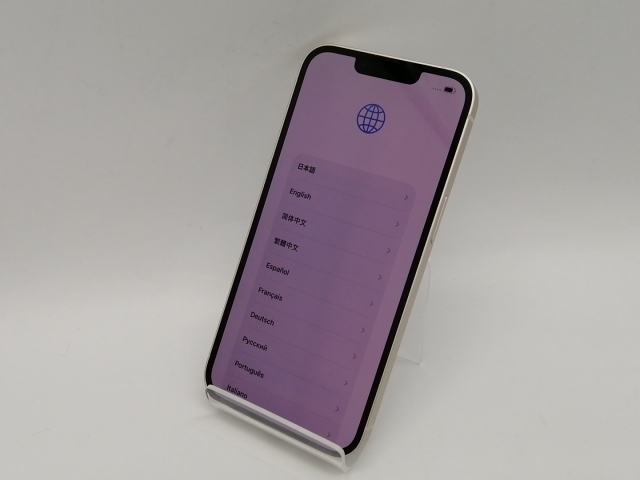 【中古】【赤ロム保証あり】Apple 楽天モバイル 【SIMフリー】 iPhone 13 128GB スターライト MLND3J/A【広島本通】保証期間１ヶ月【ランクC】_7