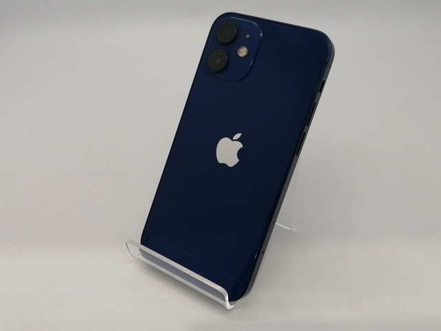 【中古】Apple SoftBank 【SIMロック解除済み】 iPhone 12 mini 64GB ブルー MGAP3J/A【DS秋葉】保証期間１ヶ月【ランクC】