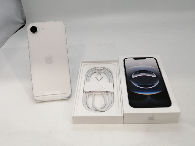 【未使用】Apple UQmobile 【SIMフリー】 iPhone 16e 128GB ホワイト MD1R4J/A【浜松駅前】保証期間３ヶ月_3