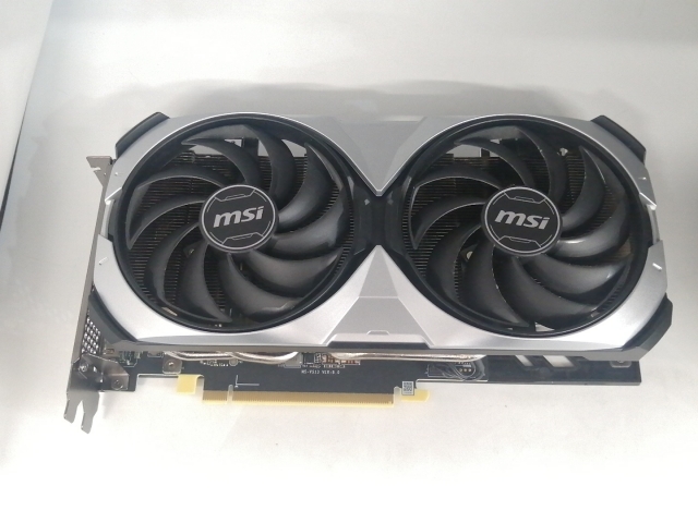 【中古】MSI GeForce RTX 4070 Ti VENTUS 2X 12G OC RTX4070Ti/12GB (GDDR6X)【広島本通】保証期間１週間