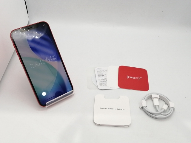 【中古】Apple docomo 【SIMロック解除済み】 iPhone 12 64GB (PRODUCT)RED MGHQ3J/A【広島本通】保証期間１ヶ月【ランクC】_9