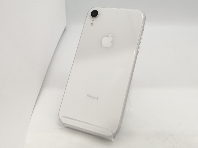 【中古】Apple docomo 【SIMロック解除済み】 iPhone XR 128GB ホワイト MT0J2J/A【三宮センター】保証期間１ヶ月【ランクC】