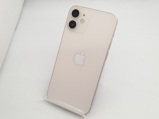 【中古】Apple 国内版 【SIMフリー】 iPhone 12 mini 128GB ホワイト MGDM3J/A【広島本通】保証期間１ヶ月【ランクB】