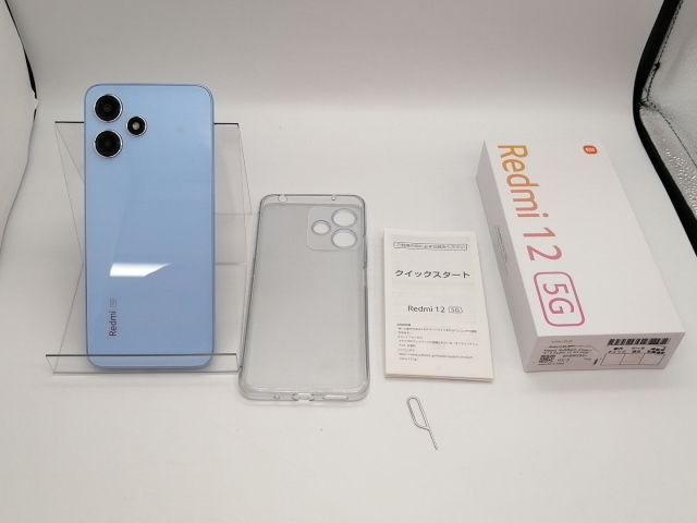 xiami Redomi 12 5G 128GBスカイブルー 中古 Redmi 安心の1年保証！未使用品 Xiaomi 12 5G XIG03 128GB