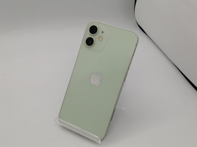 【中古】Apple au 【SIMロックあり】 iPhone 12 mini 128GB グリーン MGDQ3J/A【広島本通】保証期間１ヶ月【ランクC】