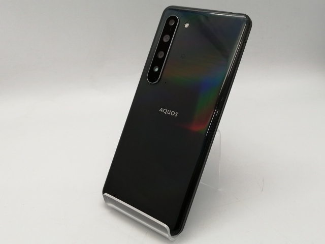 【中古】SHARP SoftBank 【SIMロック解除済み】 AQUOS R5G ブラックレイ 12GB 256GB 908SH【広島本通】保証期間１ヶ月【ランクC】