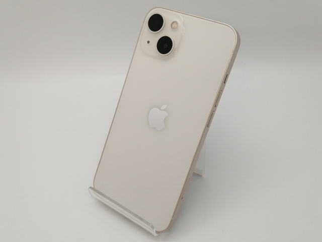 【中古】Apple SoftBank 【SIMフリー】 iPhone 13 128GB スターライト MLND3J/A【三宮センター】保証期間１ヶ月【ランクB】