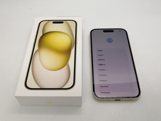 【中古】【赤ロム保証あり】Apple au 【SIMフリー】 iPhone 15 256GB イエロー MTMQ3J/A【広島本通】保証期間１ヶ月【ランクB】_7