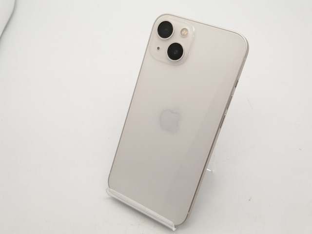 【中古】Apple 国内版 【SIMフリー】 iPhone 13 128GB スターライト MLND3J/A【広島本通】保証期間１ヶ月【ランクC】