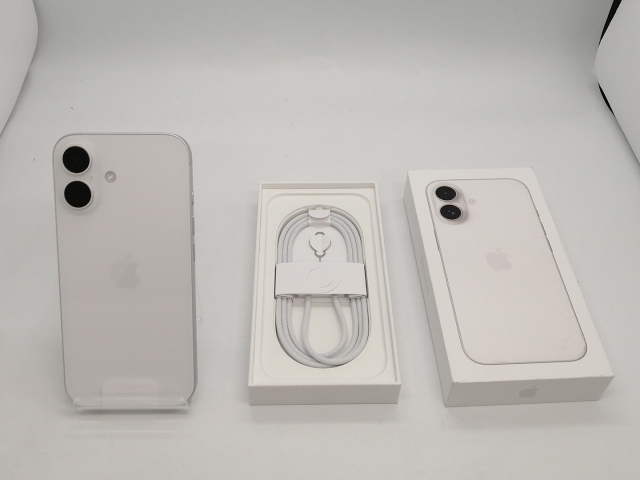 【未使用】Apple 国内版 【SIMフリー】 iPhone 16 128GB ホワイト MYDR3J/A【広島本通】保証期間３ヶ月_3